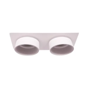 Naso Double Square Downlight 180×90×60 mm, White, GU10 | Naso