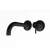 Wall Washbasin Faucet Diameter 4.6 cm Size 20 x 7 cm, Matt Black