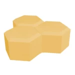 بلاط رصيف انترلوك دلتا سمك 8 سم  لون اصفر | شركة معيار