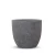 Fiberglass Planter, Width 33 cm, Height 37 cm, Gray color.