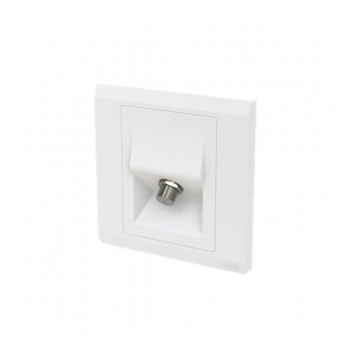 Socket 1 Gang SAT OUTLET 7×7 cm White Color, ABB Brand | Green Home Trading