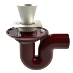 صفاية مويه ارضيه حديد زهر 75 ملي، مصرف مربع الشكل | مصنع سعودي كاست