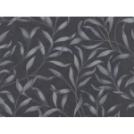 Dutch leaf patterned wallpaper, size 10 m x 0.53 m, dark gray color, model 221320  