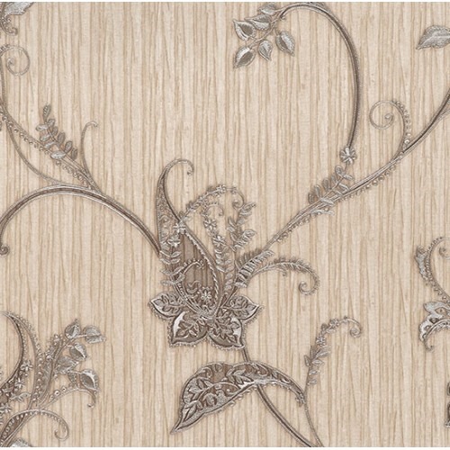 Italian Wallpaper 10m x 1.06m Beige, Model 4767 | Balbaid Decor Company
