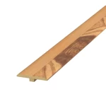 وصلة باركيه خشب، طول 240 سم، ارتفاع 8 سم، لون بيج مع بني، موديل 1504 