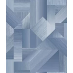 Spanish geometric wall Covering, size 10 m x 0.53 m, blue color, model G56624  