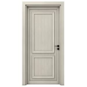 Premium Natural Wood Door 235x115 cm, 6 cm Thickness, Off-White, Model EX02 | Brand
