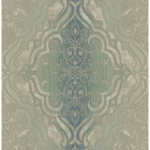 Classic wall decoration, green color, length 10 m, width 0.53 m, model number BC60602