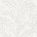 Wall decoration leaf-patterned design, size 10 m x 0.53 m, off white color, model 33310