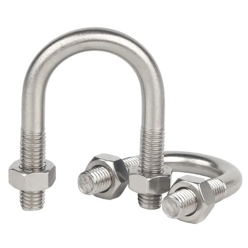 Stainless Steel U Bolt Clamp Thread Size M12 for Pipes | Alkhamisain hardware trading company