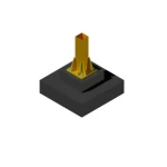 Reinforced Concrete Foundations Size 2×2 meters Column Neck Size  100×40 cm Two Lifting Hooks with Insulation with Base Plate