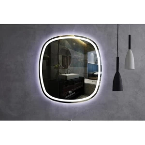 مرايا مضيئة ابعاد 80×60 سم، إضاءة LED بيضاء/صفراء | شركة السقاف