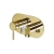 Copper Bidet Mixer Equipped with Holder, Pressure 15 Bar, Dimensions 17×8.5×13.2 cm, Shiny Gold Color