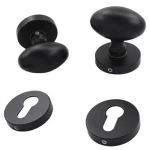 مسكات باب مفصولة متحركة، أسود 