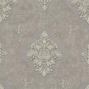 Italian Wallpaper Dark Grey Color 10m x 1.06m, Model 83409 | Balbaid Decor Company