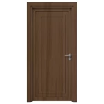 Premium doors for entrances, dark brown color, size 235 x 115 cm, thickness 6 cm, model EX07