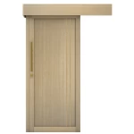 باب سحاب كلاسيكي بتصميم فاخر، لون بيج، مقاس 160 × 235 سم، موديل GM02