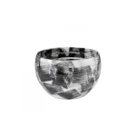 فازة سيراميك شكل دائري مقاس 13×19×19 سم ألوان متداخلة