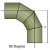 GRP Elbow 90 Degree Diameter 1200 mm PN10, Fiberglass | Saudi Pipes Systems (SPS) - Image 2