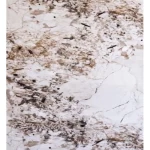 Marble alternative to council facades, length 280 x width 122 cm, rectangular shape, light pink with brown veins