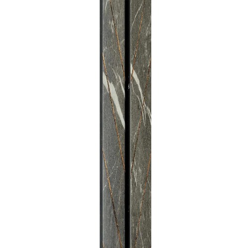 Chinese PVC Wood Substitute 12 x 290 cm Rectangle Gray with White Veins | Luxury line