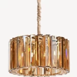 Classic Ceiling Light, Gold Color, Dimensions 121x81x32 cm