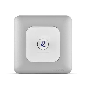 Push & Rotary Dimmer 500W, 220V, 1 Gang, 2 Way, Light Silver, 7x7cm | Spectra