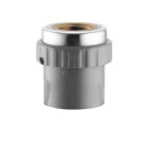 Coupling PVC Schedule 80 Chanal Brand Size    2 × 2 inch  Dark Gray Color