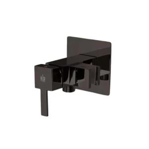 Bidet Spray Mixer 15 Bar Pressure 9×9×16.2 cm, Shiny Titanium | SW-01720038