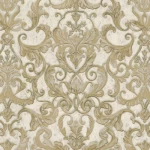Italian Wall Covering Beige Color, Length 10m, Width 1.06m, Model 85007