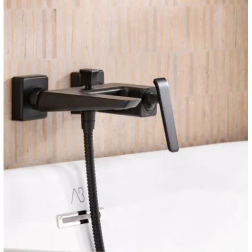 Bathtub Mixer Brass 21.5×20×13.6 cm, Black Color | Abyat Company