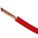 CU/0HLS -XL Stranded Copper Wire, 10 mm2, 450/750V, Red Color, 300 feet | BAHRA