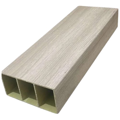 Columns Wood Alternative Partition PVC 10×5 cm, 2.90m Height, Light Gray | Luxury line