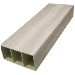 Columns Wood Alternative Partition PVC, 10×5 Size, 2.90m Height, Light Gray Color 