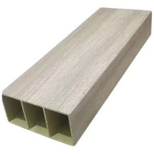 Columns Wood Alternative Partition PVC 10×5 cm, 2.90m Height, Light Gray | Luxury line