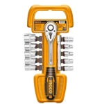 Automatic nut wrench set 12 pieces Size 1/2 inch, Ingco Brand