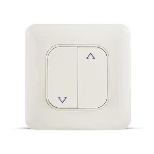 Curtain Switch 2 Gang 10 Amp 7x7cm, White Color, 250V | Spectra