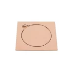 صفاية شكل مربع لتصريف المياة، لون ذهبى وردى، ابعاد 15×15 سم