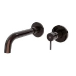 Chinese Wall Washbasin Mixer Size 18.5x12x25 cm, Shiny Titanium Color 