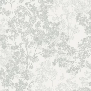 Patterned Wall Covering White and Grey, Roll Covers 15 Square Meters | MG 9032-3