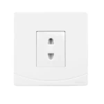 Electrical Switch socket 2 holes 16 Amp Alfanar Model  Sidra Size 7x7 Colour White