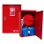 Fire Hose Cabinet with 2 Foam Gallons, red color, Size 80 cm × 80 cm × 23 cm