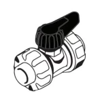 محبس سكين مع شد وصل بلاستيك، ضغط 25 بار، مقاس 32 مم، اخضر | مصنع المني