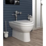 كرسي حمام افرنجي موديل ياسمين، ابيض طول 64.5 سم 