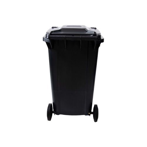 حاوية نفايات بلاستيك HDPE سعة 240 لتر 100×55.5×70 سم لون أسود | مصنع الفريدي للصناعات البلاستيكية