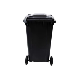 حاوية نفايات بلاستيك HDPE سعة 240 لتر 100×55.5×70 سم لون أسود | مصنع الفريدي للصناعات البلاستيكية
