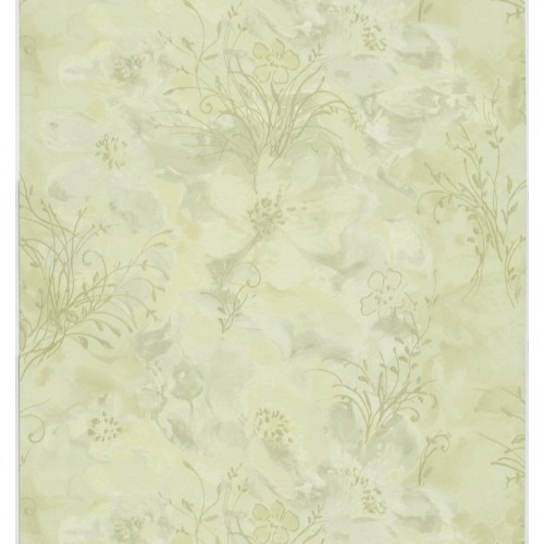 Floral Wallpaper 10m x 0.73m Green Color, Model 56950 | Balbaid Decor Company
