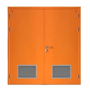 Fire Door SF/DD Double Leaf 1950×1900 mm Cold Rolled Steel Orange | SFFECO