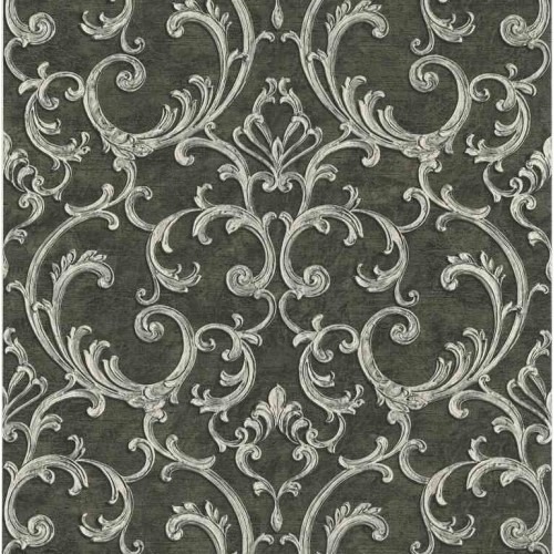 Wall Covering Classic Design Dark Green, Size 10 m x 0.70 m, Model 14046 | Balbaid Decor Company