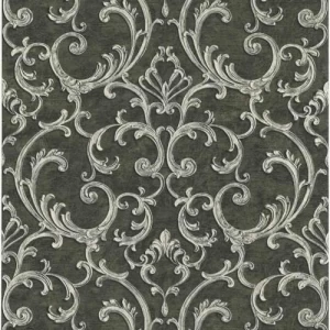 Wall Covering Classic Design Dark Green, Size 10 m x 0.70 m, Model 14046 | Balbaid Decor Company